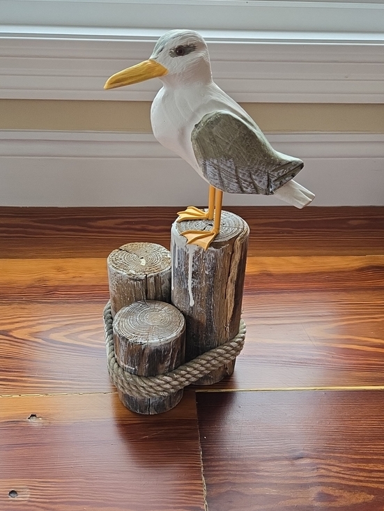 Source Unknown Other - Seagull on Driftwood Posts